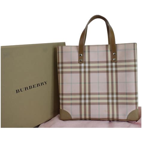 small nova check tote bag burberry|Burberry pink nova check bag.